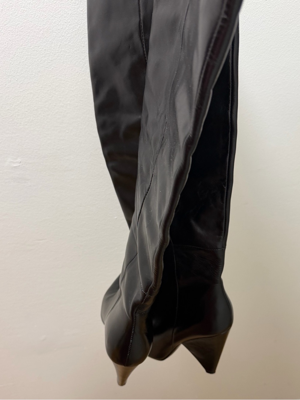 Saint Laurent Paris Over-the-Knee Leather Boots – Size 39 - Picture 3 of 4